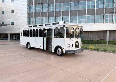 Trolley Bus for Weddings Dallas
