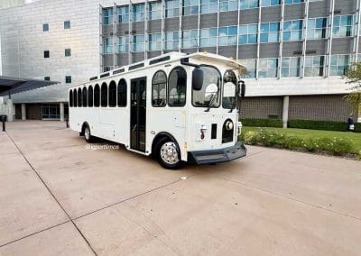 Trolley Bus White – 39 Passenger