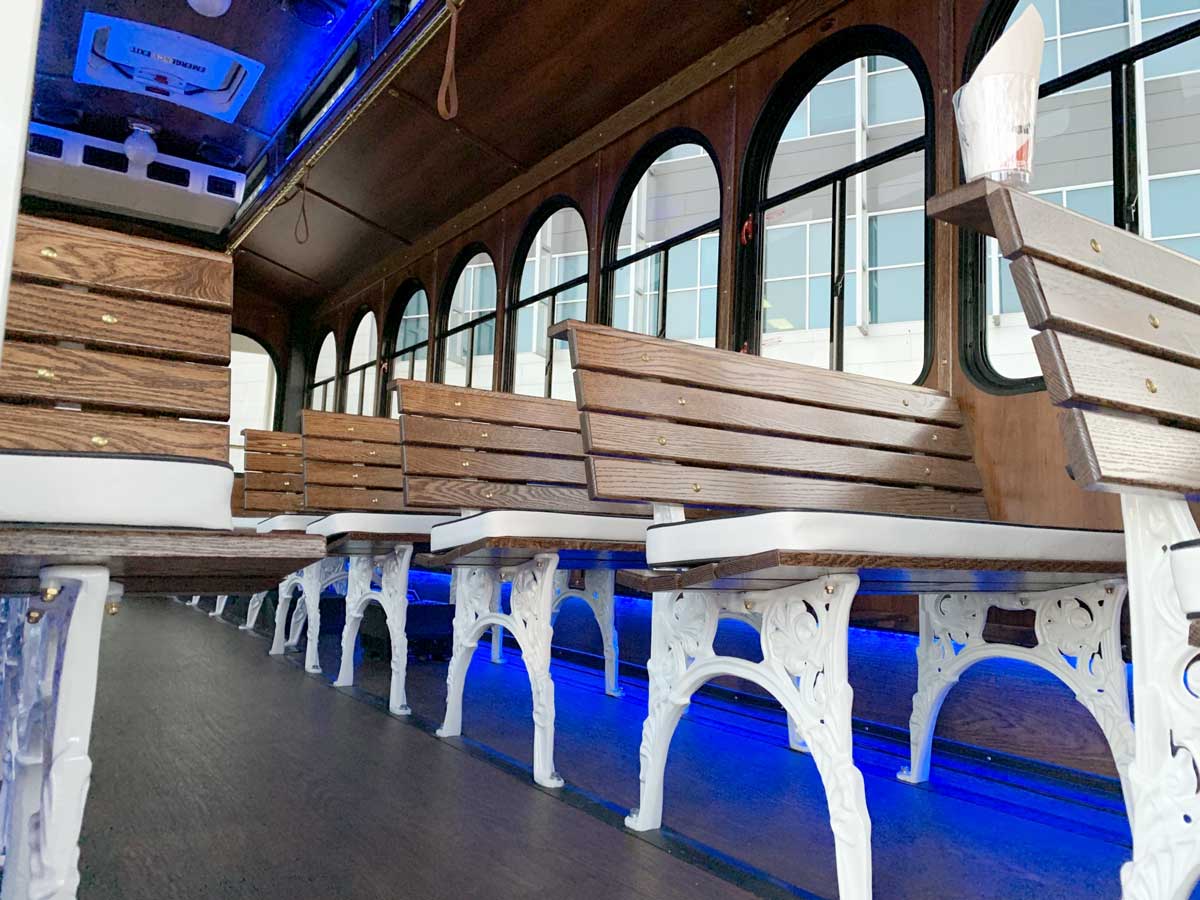 Trolley Bus White Trolley Bus White