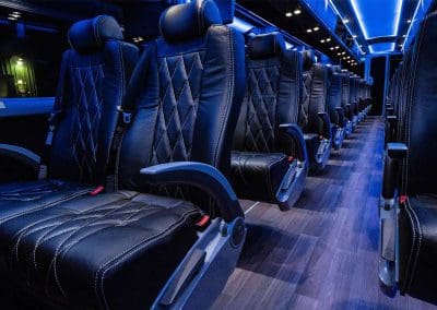 Charter Bus Leather Seats