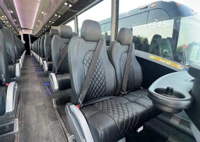 Charter Bus 56 Passenger Interior